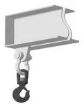 Крюк вращающийся на скобе