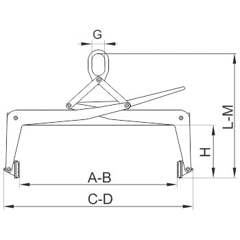 Захват для бордюрного камня ЗКБс
