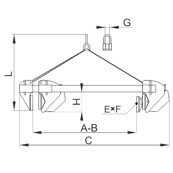 Захват для бордюрного камня ЗКБу