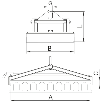 Захват для бетонных плит ЗЖБП