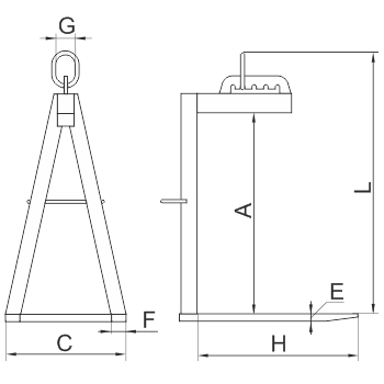 Захват для поддонов нераздвижной ЗП