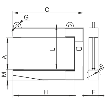 Захват для рулонов стали облегченный ЗРС2