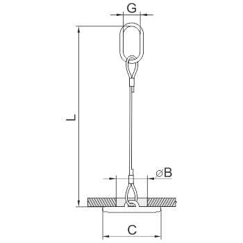 Захват для подъема барабанов с канатным стропом ЗБк