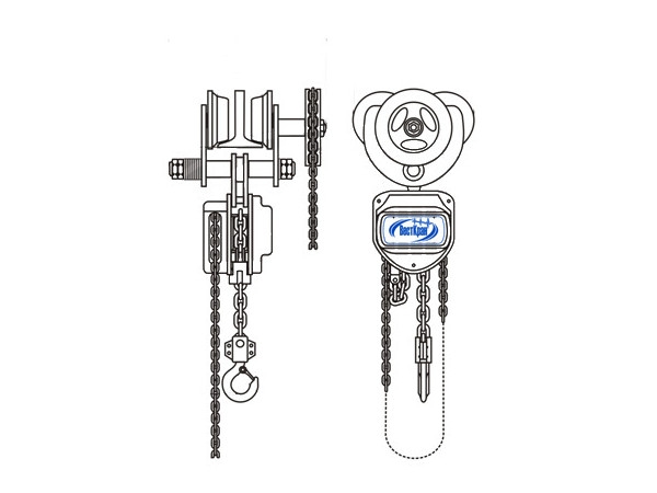 Тали ручные шестеренные серии ТРШБ