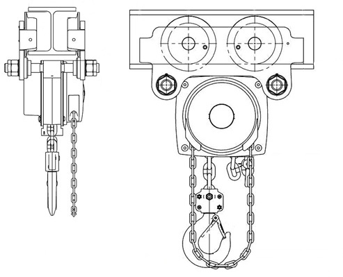 Тали ручные шестеренные серии ТРШБМУ
