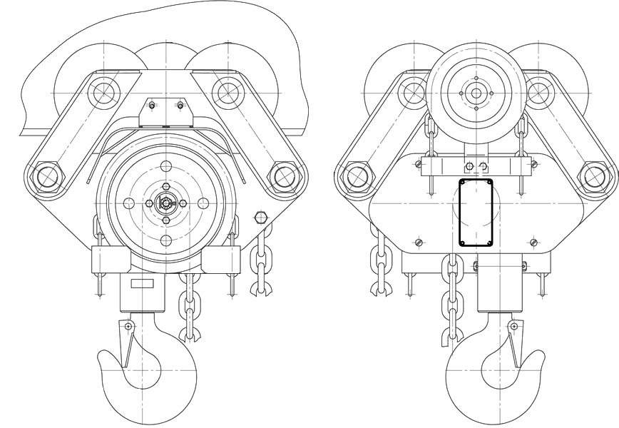 Тали ручные шестеренные серии ТРШБУ