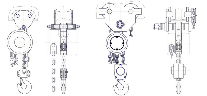 Тали ручные шестеренные серии ТРШБК