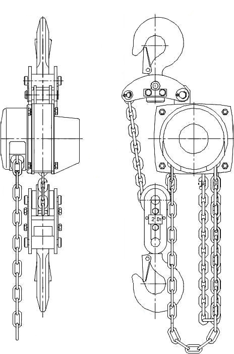 Тали ручные шестеренные серии ТРШСп