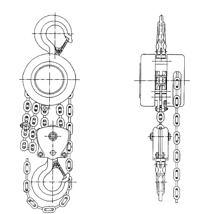Тали ручные шестеренные серии ТРШСК