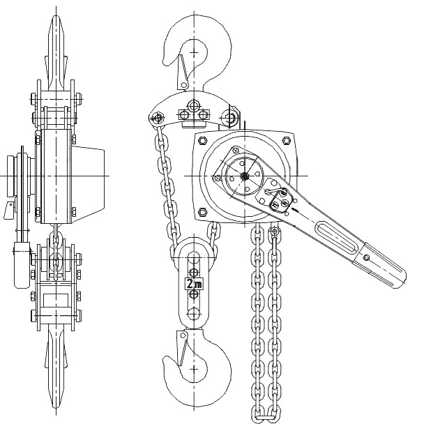 Тали ручные рычажные серии ТРШСРп