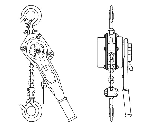 Тали ручные рычажные серии ТРШСР