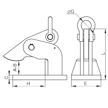 Захват для подъема листа ЗГЛн