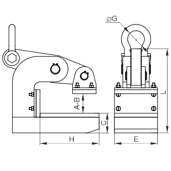 Захват для подъема листа ЗГЛнж