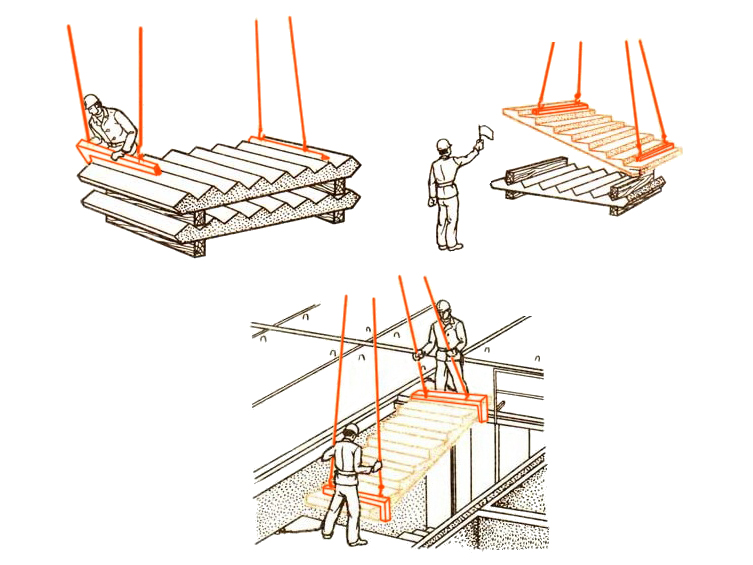 КГП для подъема лестничных маршей
