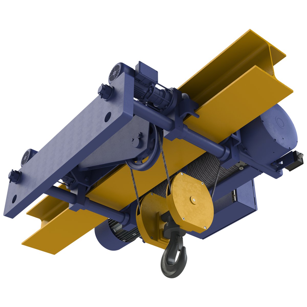 Таль электрическая канатная передвижная с низкой строительной высотой Podemcrane MT305 V4 4/1 S LC 52 20, 2 т