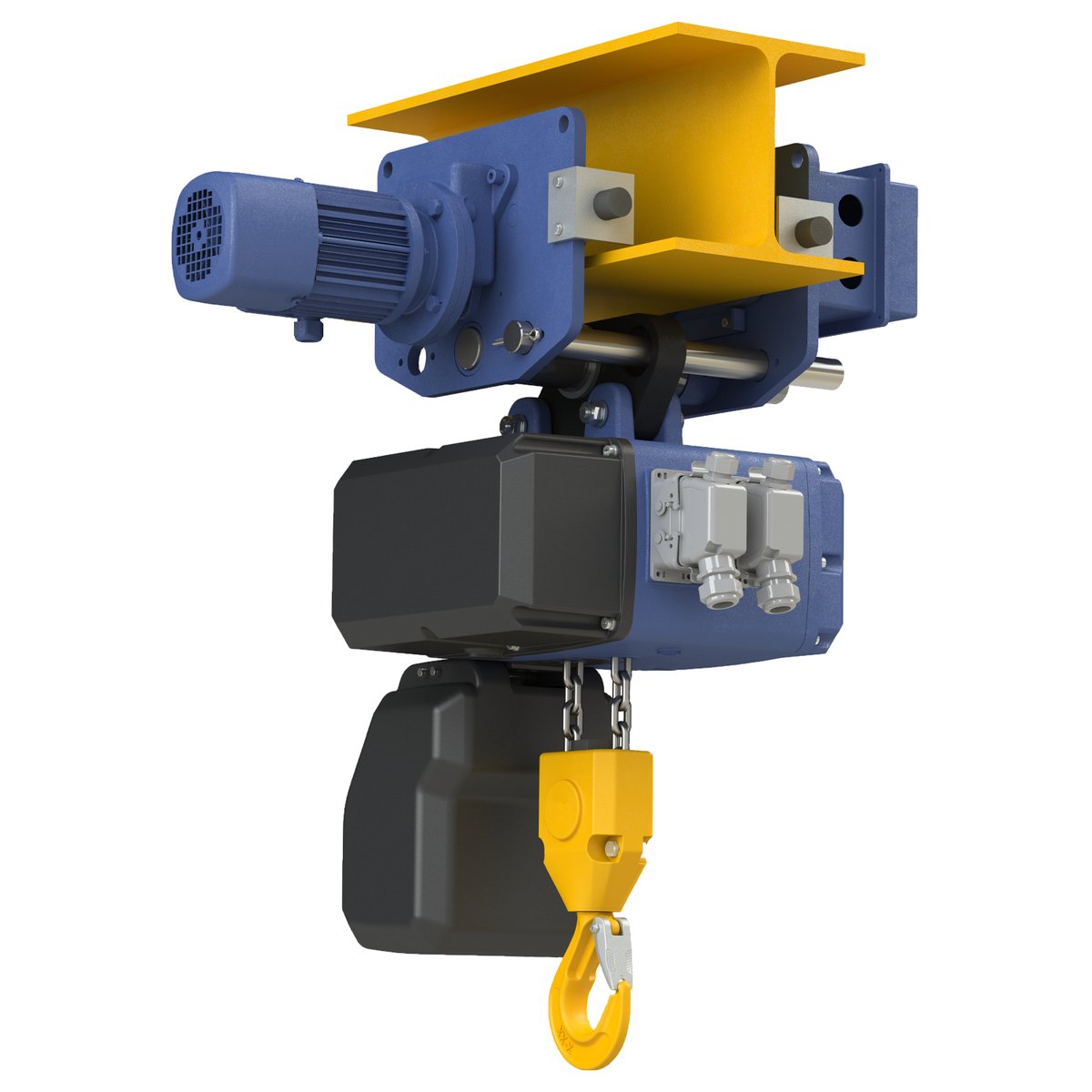 Таль электрическая цепная передвижная Podemcrane CLF2 V4 2/1 M N 20 20/5 K, 1 т
