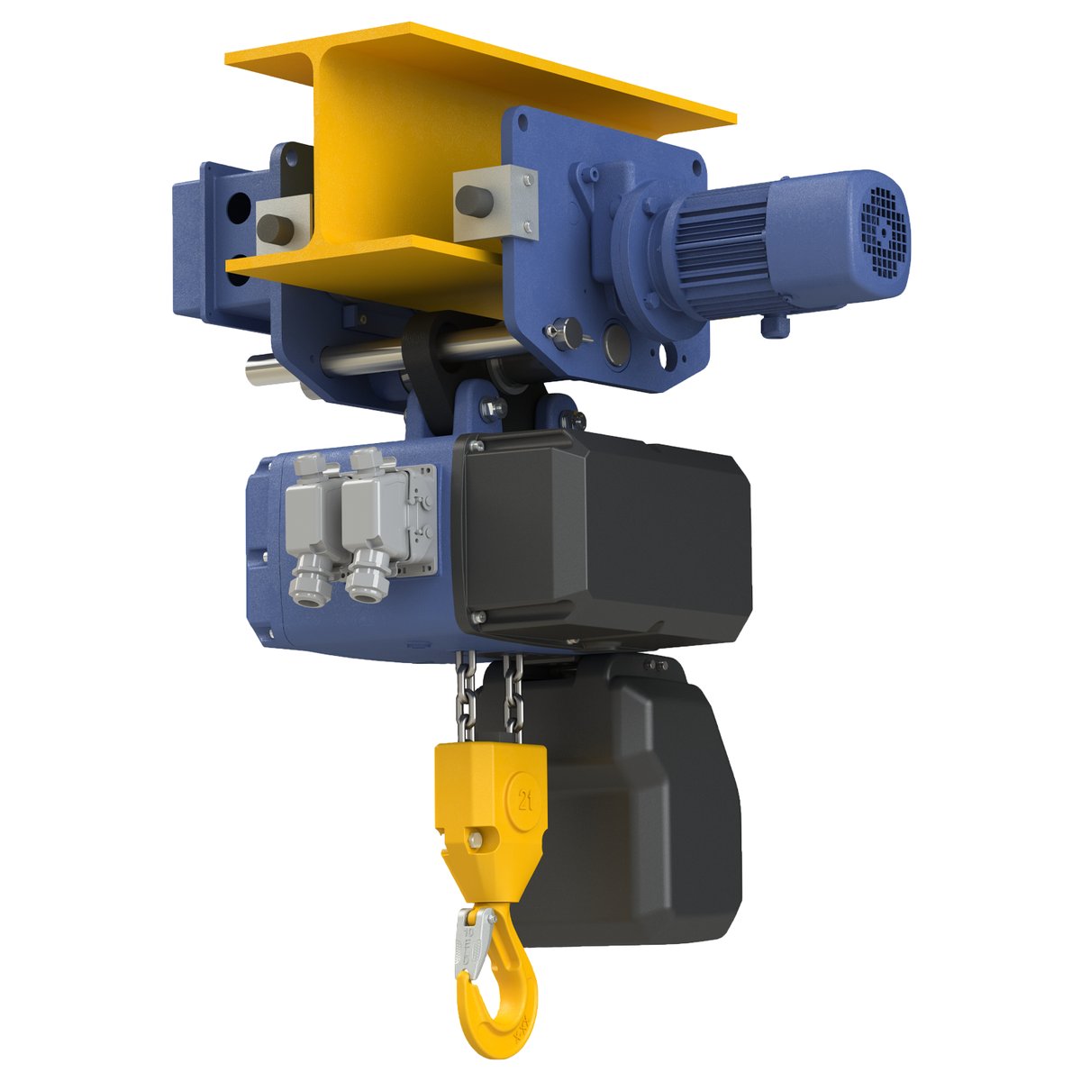 Таль электрическая цепная передвижная Podemcrane CLF2 V5 1/1 M N 20 20/5 K, 0,125 т